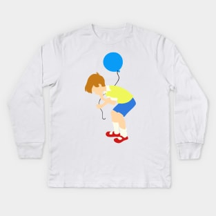 A Boy & His Balloon Kids Long Sleeve T-Shirt